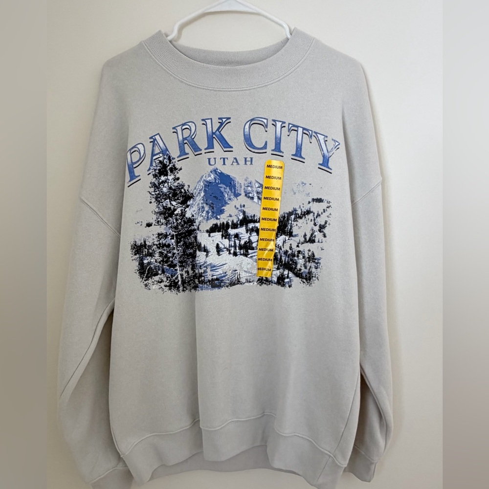 State of Mind Gray Park City Crewneck Sweater